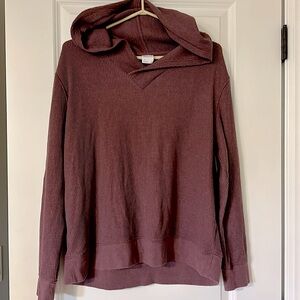 Stars Above waffle knit pj pajama set mauve XL top L drawstring bottoms lk new